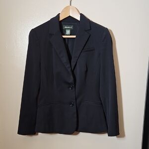 Eddie Bauer Black Blazer Classic Suit Jacket